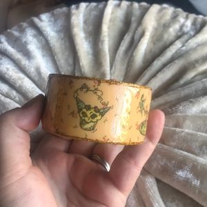 Betsey Johnson yellow kitsch bangle